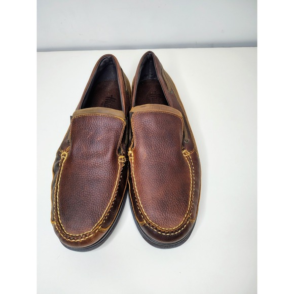 Hitchcock Other - Hitchcock Boat Moccasin Mens Size 13 3E Brown Leather Slip On